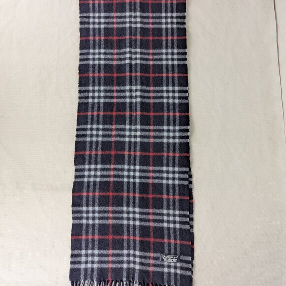 Burberry's Scarf Blue – Unisex Lambswool Check – Luxury Warm Winter Fashion - Picture 4 of 7
